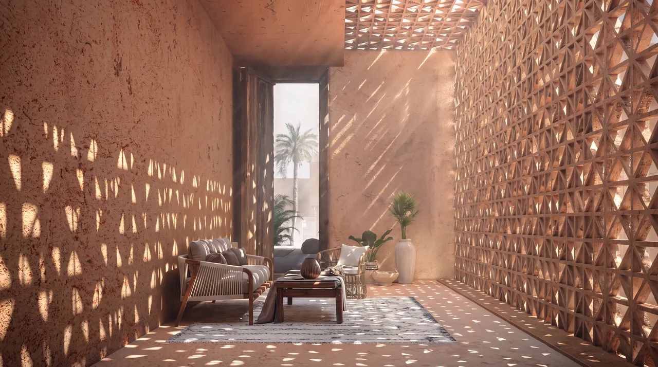 Interior render — Filtered daylight
